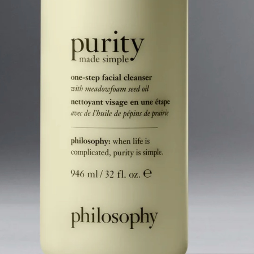 PHILOSOPHY Purity Made Simple Facial Cleanser w/ Pump Supersize 32 fl oz